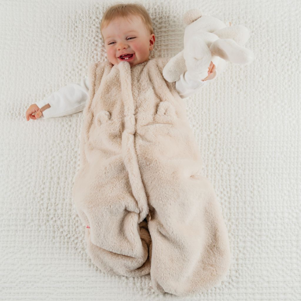 Noukie's Slaapzak fake fur beige 70 cm