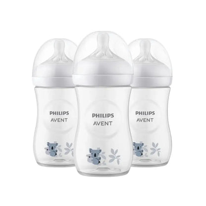 Philips AVENT Zuigfles Natural Response Koala transparant 260 ml - 3 stuks