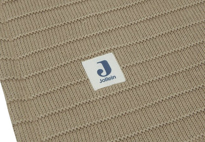 Jollein Couverture pour lit Pure Knit Velvet Biscuit