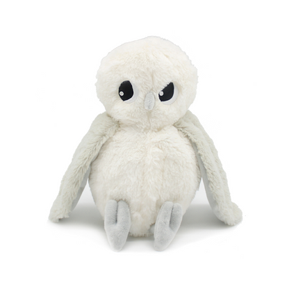 Les Déglingos Knuffel Coucou Polar Owl Mum & Baby Offwhite/Light Grey Ptipotos