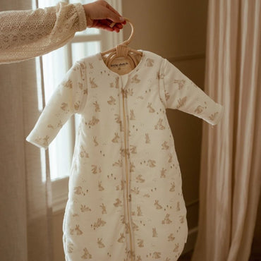 Little Dutch Slaapzak winter Newborn Naturals Baby Bunny wit