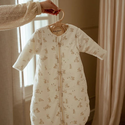 Little Dutch Slaapzak winter Newborn Naturals Baby Bunny wit
