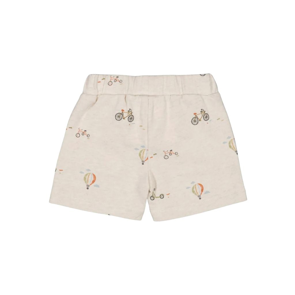 Feetje Short AOP - Mini Adventurer m 68 Offwhite Melange Jongens