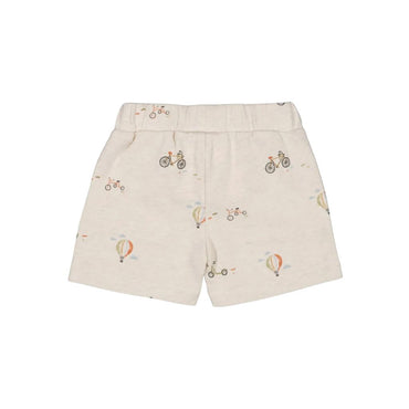 Feetje Short AOP - Mini Adventurer m 68 Offwhite Melange Jongens