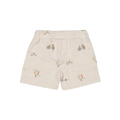 Feetje Short AOP - Mini Adventurer m 68 Offwhite Melange Jongens
