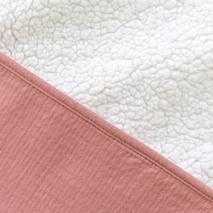 Bemini Couverture d'hiver Cadum bambi coton rose/écru