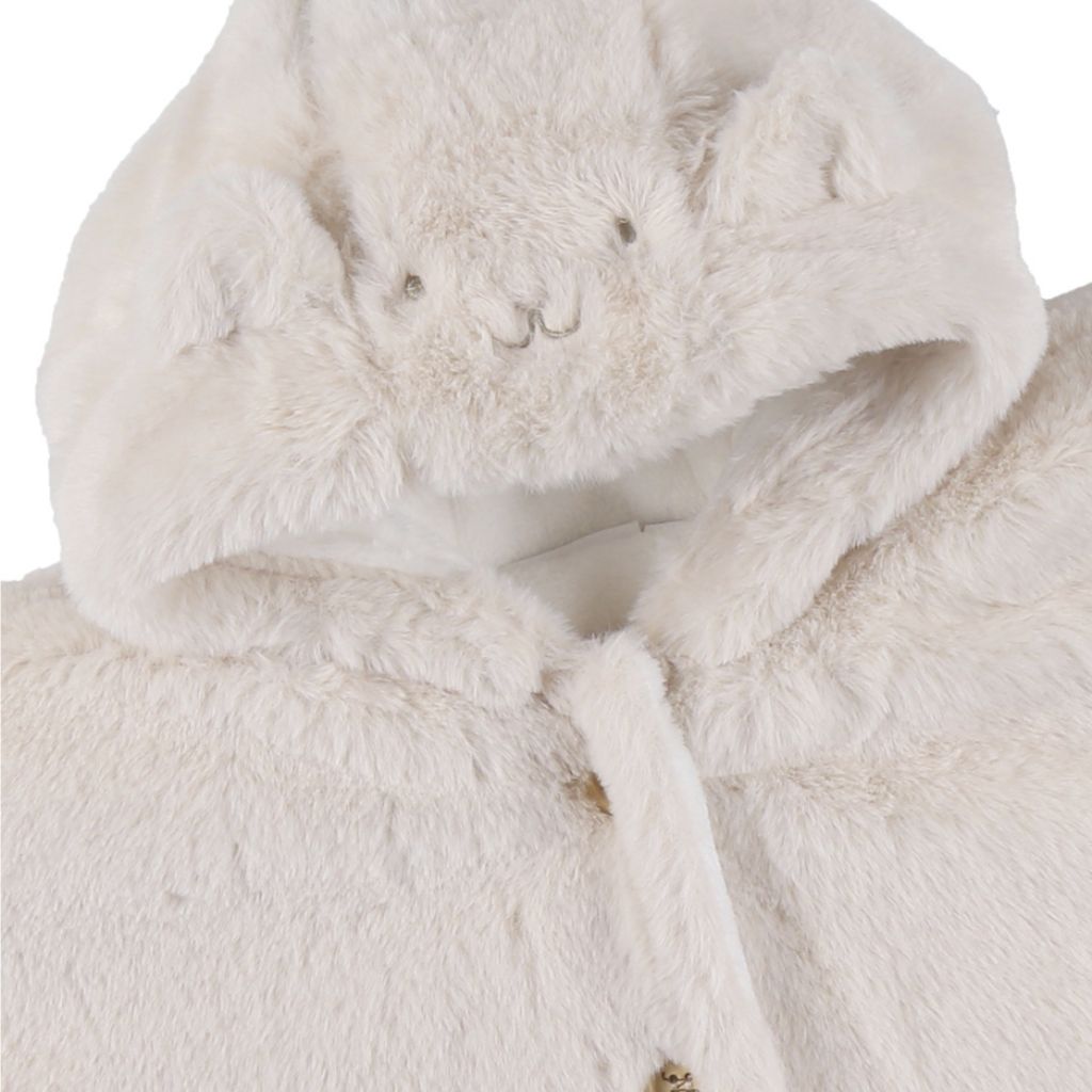 Noukie's Poncho Mix & Match fausse fourrure Beige 