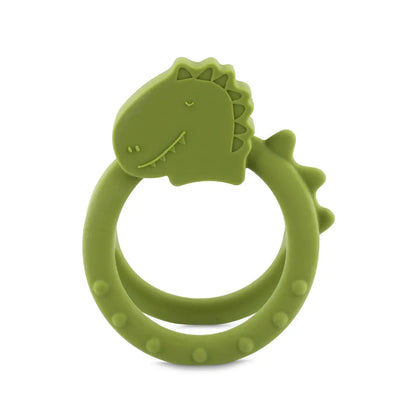 Trixie Baby Sensorische bijtring Mr. Dino groen