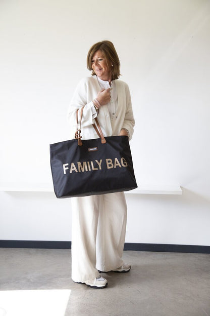 Childhome Sac à langer Family Bag noir/or