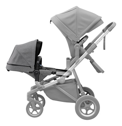 Thule Siège supplémentaire pour poussette double Sleek Grey Melange