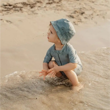 Little Dutch reversible zonnehoedje Turtle Island olive,1,m,olijf,Boys