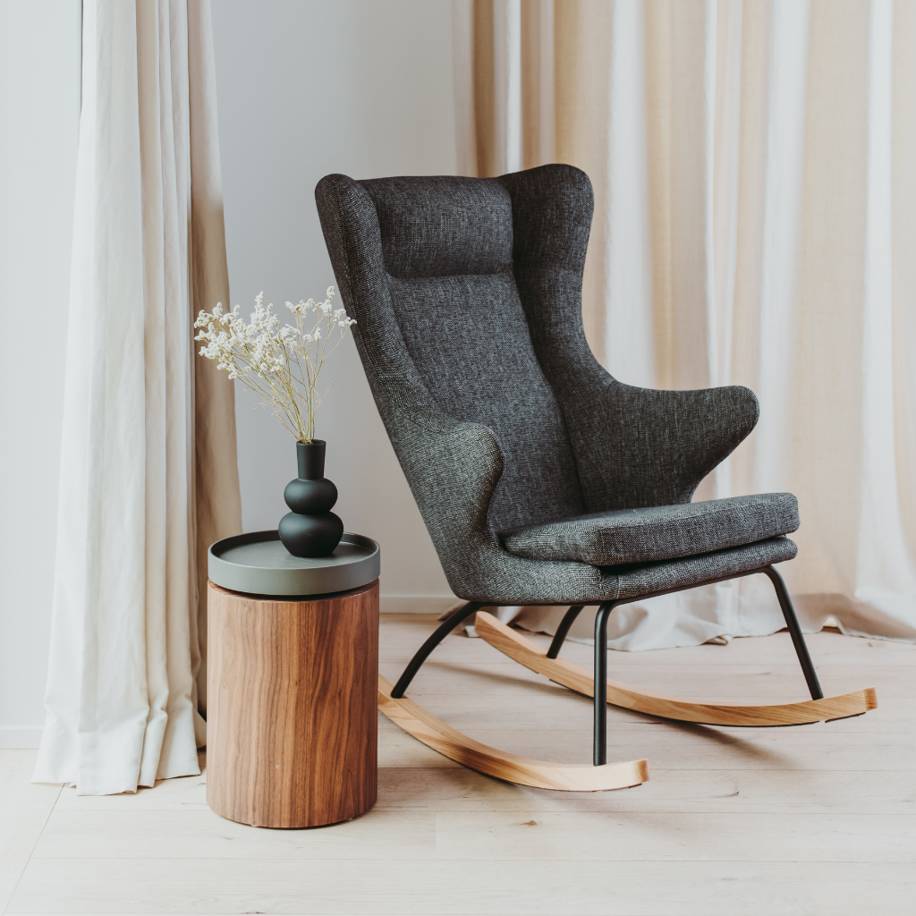 Quax Schommelstoel Rocking Chair De Luxe Adult Black