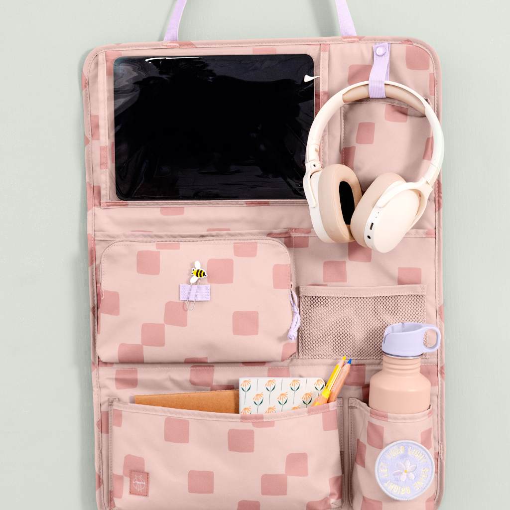 Lässig Sac de rangement Car Wrap-to-go Pattern Party rose