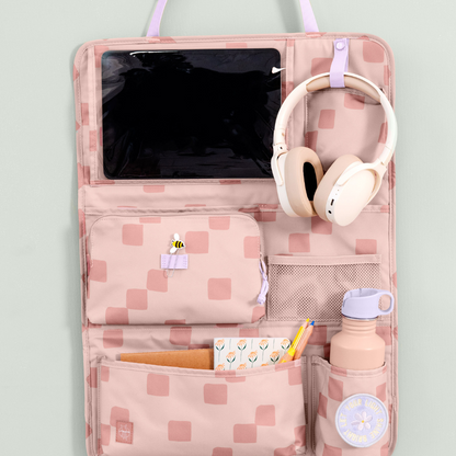 Lässig Sac de rangement Car Wrap-to-go Pattern Party rose