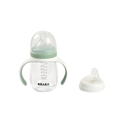 Béaba Gobelet d'apprentissage 2-en-1 210 ml Sage Green
