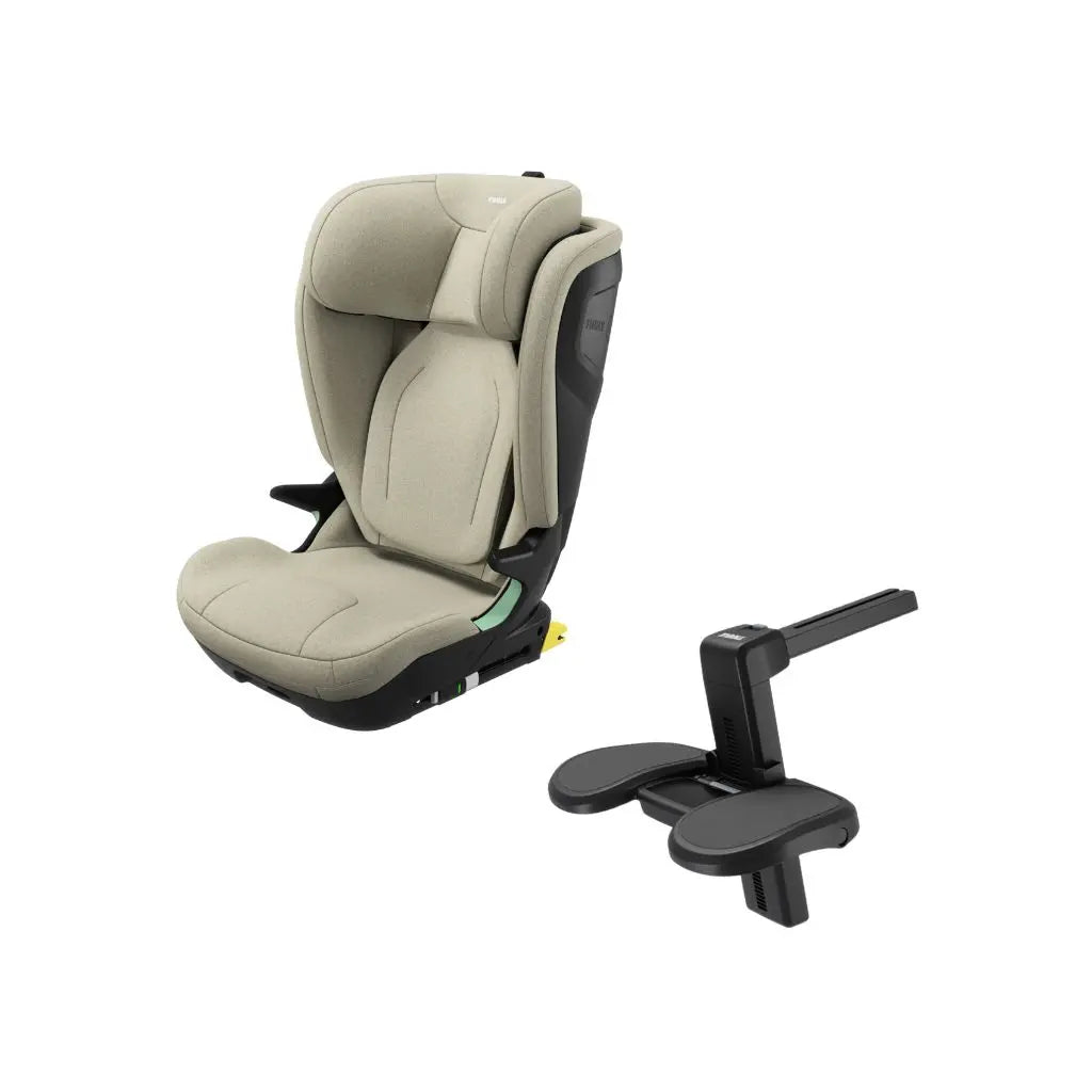 Thule Siège-auto Palm Groupe 2/3 R129 Isofix Soft Beige+ repose-pieds