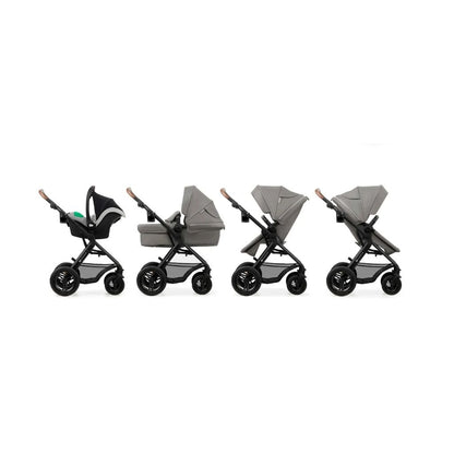 Kinderkraft Kinderwagen MOOV 2 AIR met autostoel lichtgrijs