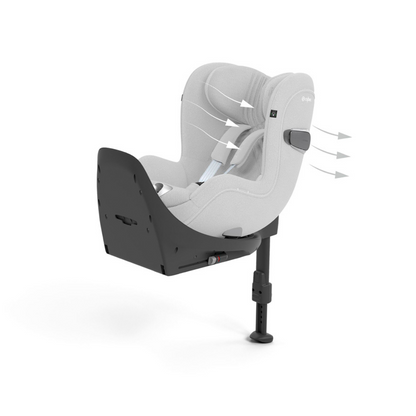 Cybex INFO autostoel GR0+ Sirona T i-Size Tissu Plus - Platinum White