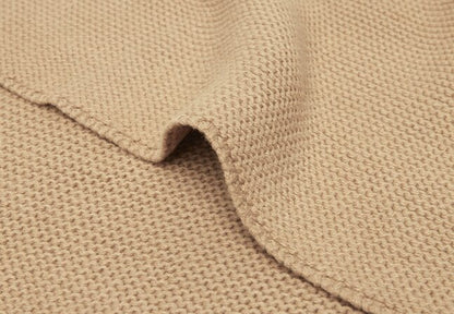 Jollein Couverture pour berceau ou parc Basic Knit Biscuit