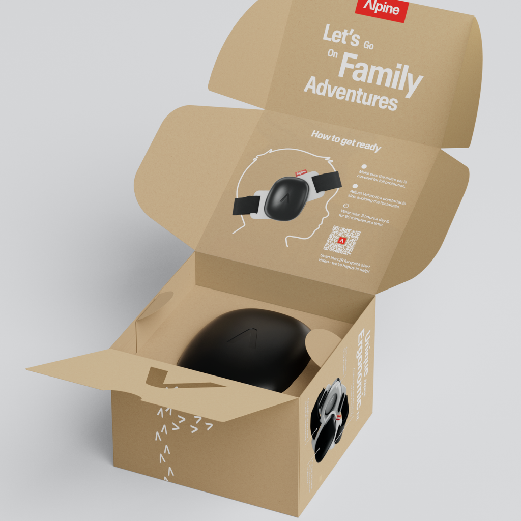 Alpine Casque antibruit Muffy Baby Black
