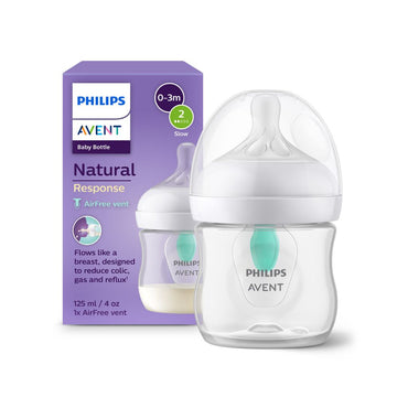 Philips AVENT Zuigfles Natural Response AirFree transparant 125 ml