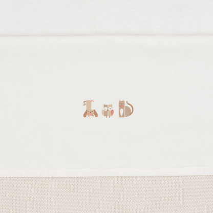 Jollein Drap pour berceau Animal Friends 120 x 150 cm