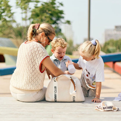 Childhome Verzorgingstas Mommy Club Signature Teddy Ecru