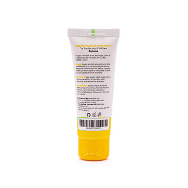 Babyton Dentifrice naturel goût banane 50 g