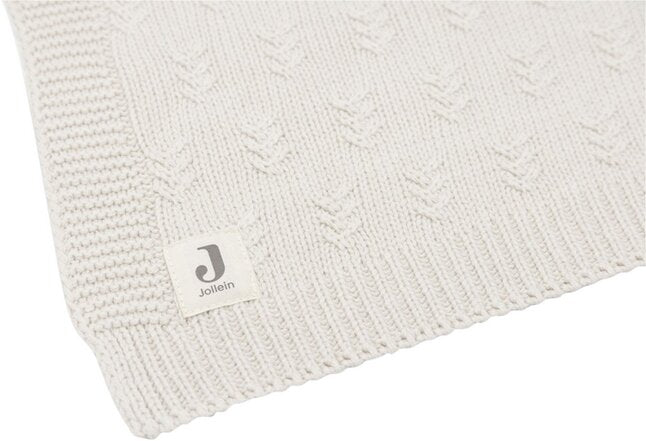 Jollein Deken voor wieg of park Grain Knit Oatmeal