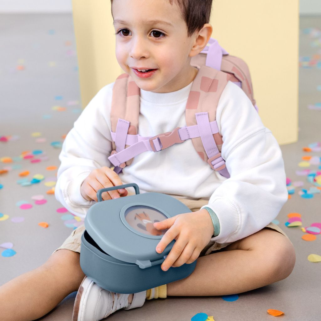 Lässig Snackdoosje Pattern Party blue/green