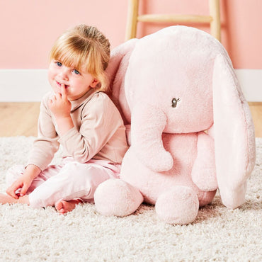 Nattou Maxi knuffel olifant 60 cm roze