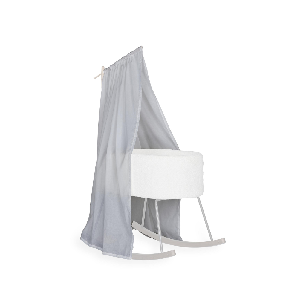 Quax Ciel de lit blanc cassé pour support en bois