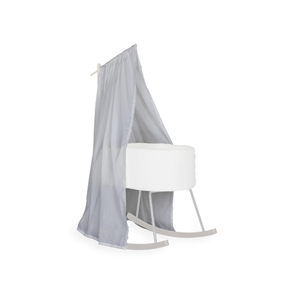 Quax Ciel de lit blanc cassé pour support en bois