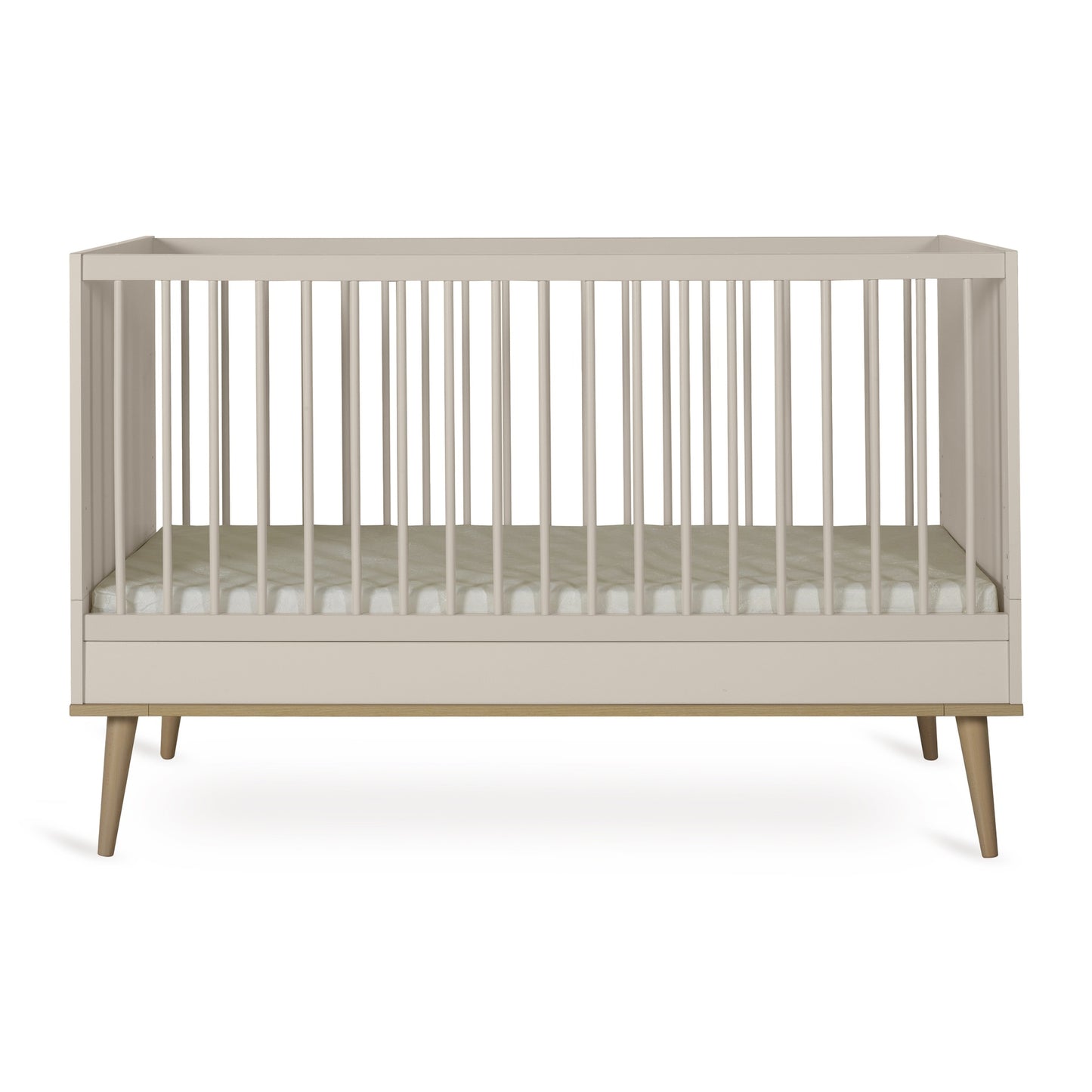 Quax Chambre de bebe 3 pièces (lit evolutif L 14 x Lg 7 cm - commode - armoire 3 portes) Flow Clay