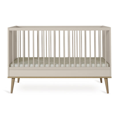 Quax Chambre de bebe 3 pièces (lit evolutif L 14 x Lg 7 cm - commode - armoire 3 portes) Flow Clay
