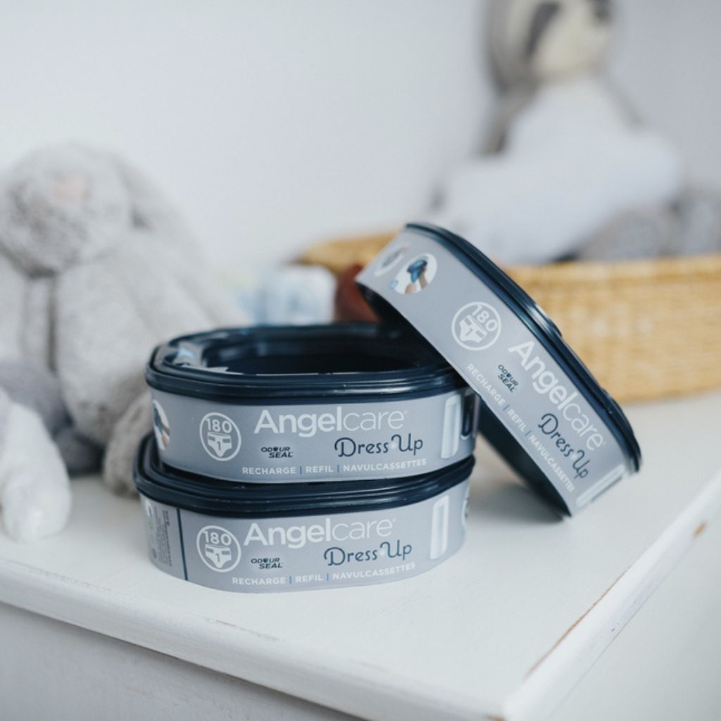 Angelcare Poubelle à langes Dress up + 3 recharges