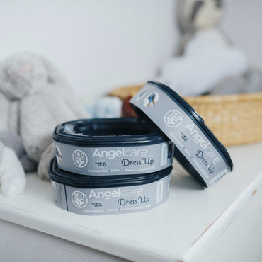 Angelcare Poubelle à langes Dress up + 3 recharges