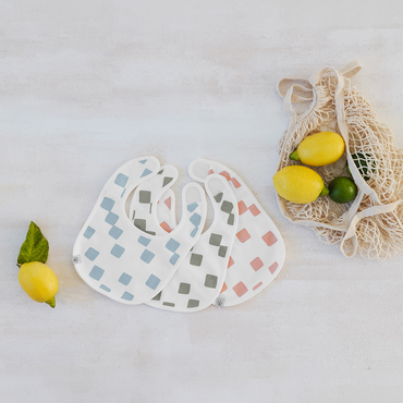 Lässig Bavoir Happy Fruits Peach - 3 pièces