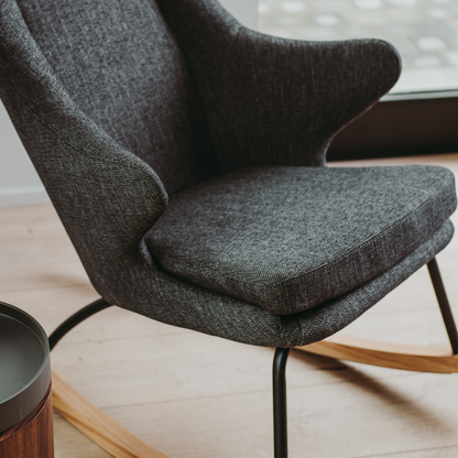 Quax Schommelstoel Rocking Chair De Luxe Adult Black