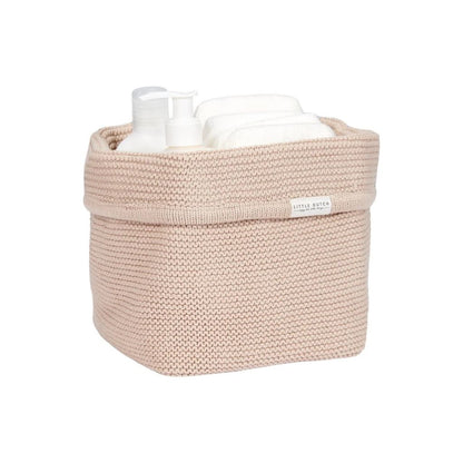 Little Dutch Panier de rangement Basic Knit rond beige