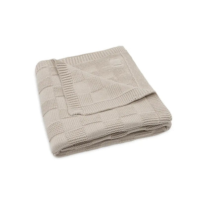 Jollein Couverture pour berceau Box Knit Warm Sand 75 x 100 cm