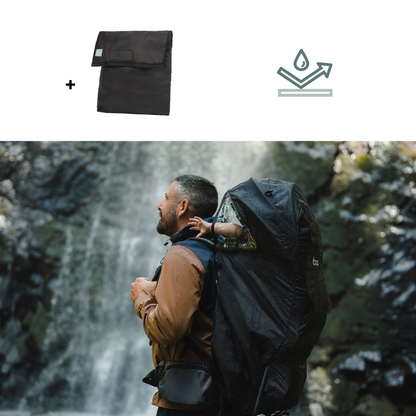 Babymoov Porte-bébé dorsal Moov & Hike Dune + housse de pluie