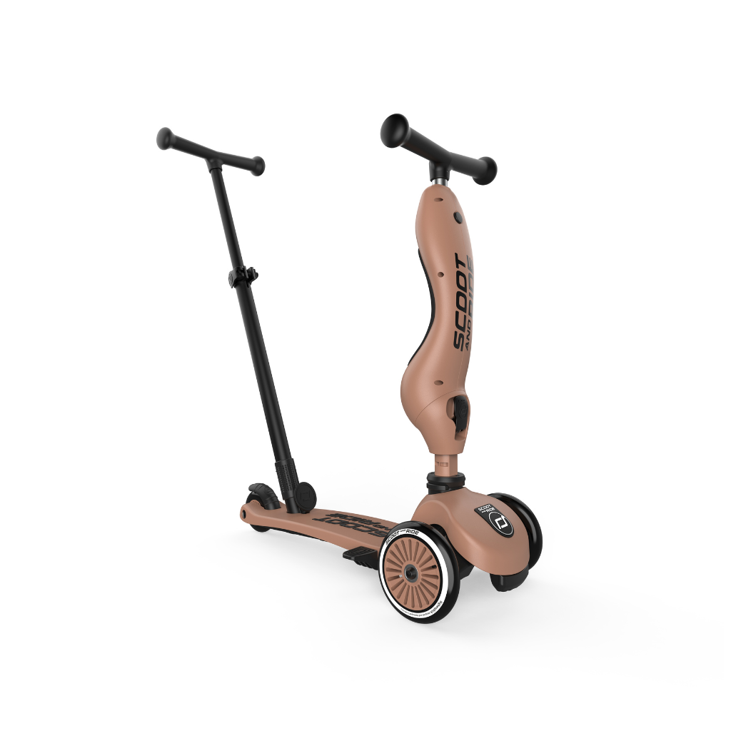 Scoot and Ride Loopfiets Highwaykick 1 Push & Go Mocha