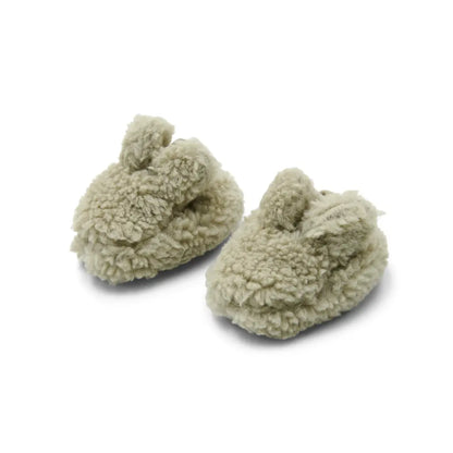Little Dutch Teddy slofjes Soft Green 0-3 M