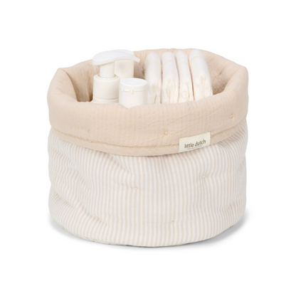 Little Dutch Opbergmand klein Pure Soft beige