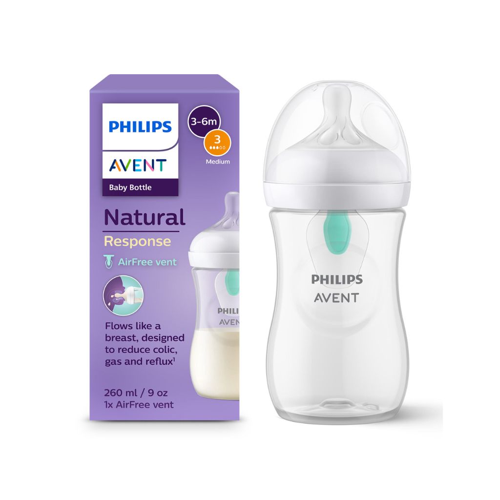 Philips AVENT Zuigfles Natural Response AirFree Olifant transparant 260 ml