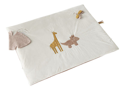 Noukie's Tapis de jeu Popsie, Gigi & Louli écru/rose poudré