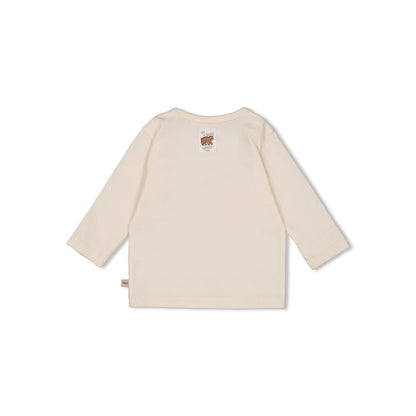 Feetje t-shirt lange mouw - Wild World Offwhite Jongen