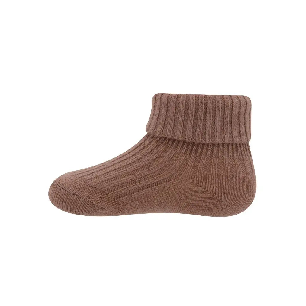 Ewers Chaussettes côtelées marron unisexe