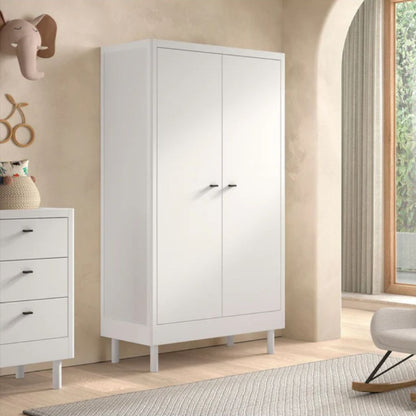 Jaxx 3-delige babykamer (Meegroeibed L 140 x B 70 cm + commode + kleerkast 2 deuren) Forrest Beuk wit